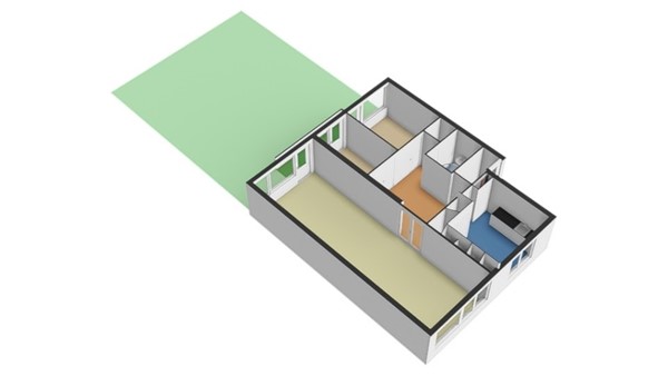 Floorplan - Statensingel 154A, 3039 LW Rotterdam